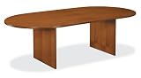 Basyx 96 Oval Top Veneer Conference Table Beaded Edge