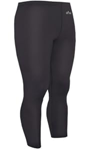 emFraa Skin Tights Compression Leggings Running Base layer Pants men women Black M
