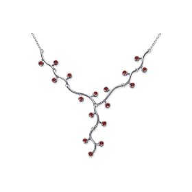Cleopatra Style 1.25 carats total weight Round Shape Garnet Gemstone Pendant... by Peora