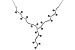 Cleopatra Style 1.25 carats total weight Round Shape Garnet Gemstone Pendant Necklace in Sterling Silver