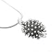Three Dimensional Hedgehog Pendant in Sterling Silver on a 24" Rhodium and Sterling Snake Chain, #8105 image 1
