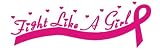 Fight Like A Girl Decal/Sticker support breast cancer, Pink