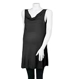 Michael Stars Maternity Slub 1X1 Drape Neck Tank Dress