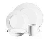 UPC 071160063440 product image for Corelle Vive 16-Piece Dinner Set, Dazzling White, Service for 4 | upcitemdb.com