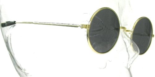 ◆丸メガネ◆サングラス　昭和レトロ復刻版　gold/black
