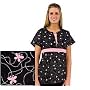 White Swan Uniforms Butterfly Kiss Empire Waist Corduroy Scrub Top