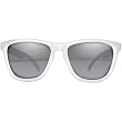 I Ski Keyhole Classics Lifestyle Sunglasses - White/Smoke with Silver Mirror
