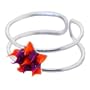 925 Sterling Silver Purple-Orange Hedgehog Toe Ring