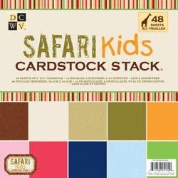 DCWV PS-006-00061 8 by 8 Solids Safari Kids