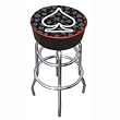 Four Aces Spade Logo Padded Bar Stool - Game Room Products > Pub Stools > Poker Theme