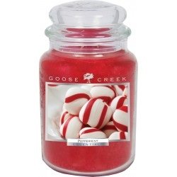 Goose Creek 26-Ounce Peppermint Essential Jar Candle with Glass Lid