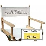 Director's Chair Seat Cover - Frame sold Separatel (Yellow Solid)
