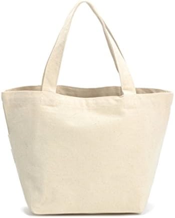 Caixia Unisex Cotton Ecofriendly DIY Canvas Tote Bag (Beige - Small)