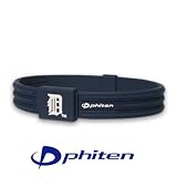 Phiten Detroit Tigers MLB Titanium X30 Bracelet, 6.75 Inch