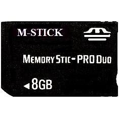 MEMORY STICK 8GB PRO DUO for SONY PSP, DIGITAL CAMERAS, PS3, LAPTOPS etc.