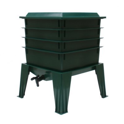 The Worm Factory 360 Recycled Plastic Worm Composter - Green - WF360-GREEN