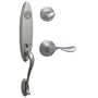 Schlage FA362 ASH 619 CHP RH Ashcroft Double Cylinder Handleset with Right Hand Champagne Lever Inte