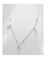 CZ Necklace In 92.5 Sterling Silver