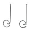 Panelmate Wire Coat Hooks w/Plastic Ends, 6-7/8w x 7-1/4h, CCL, Two Pack