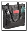 Embassy Italian Stone Design Genuine Leather Shopping/Travel Bag with outside pockets on b LULSHOP2