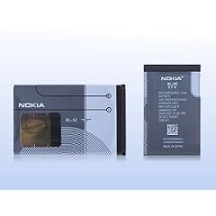 Original Nokia Akku BL-5C 1020 mAh f.1100 / 1101 / 1110 / 1110i / 1112 / 1600 / 1650 / 2300 / 2310 / 2600 / 2610 / 2626 / 3100 / 3109 Classic / 3110 Classic / 3110 Evolve / 3120 / 3650 / 3660 / 6030 / 6085 / 6086 / 6230 / 6230i / 6267 / 6270 / 6555 / 6600 / 6630 / 6670 / 6680 / 6681 / 6820 / 6822 / 7600 / 7610 / E50 / E60 /