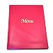 COVER MENU VINYL 8x11 RED, DZ, 06-0681 H RISCH INC SIGNAGE