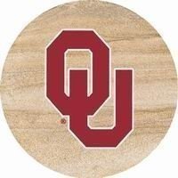 Thirstystone Natural Sandstone Set of 4 Coasters University of Oklahoma