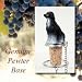Afghan Dog Wine Bottle Stopper - Black & White