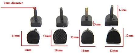 Heel Tip Replacement Dowels 4 Pairs Size 9mm-12mm for men women