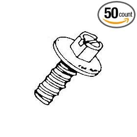 #14X5/8 Ford Style License Plate Screw-Black (50 count)