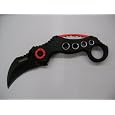 Trademark Black Karambit Folding Pocket Knife