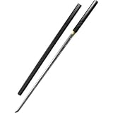 Zatoichi Sword by Paul Chen / Hanwei - Sleek Black Sword with Sharp Tempered Steel Blade