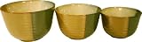Sango Gold Dust Green Mixing Bowls, Set of 3