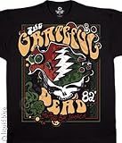 Grateful Dead T-shirt, 'Rasta Splash' Montego Bay Jamaica 1982 Concert T-Shirt, Vintage Super Premium Quality Liquid Blue Band Shirt