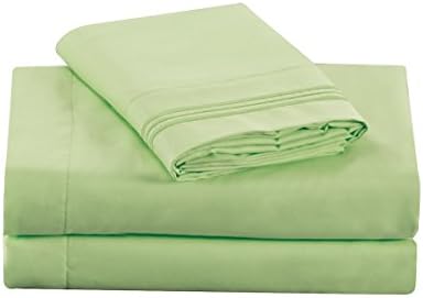 Mianti Luxury Bed Sheet Set - Solid Sheets- 1800 Classic Collection 100% Microfiber Super Silky Soft - Wrinkle Free, No Fading, Vibrant color - Deep Pockets - Highest Quality Fitted, Flat Sheets, Pillowcases - Bedroom, Guest Room, Children Room,Rv, Vacation Home, Hotel, Easy Care