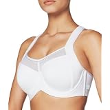 Bendon Extreme Out Maximum Impact Underwire Sports Bra, 40E, White