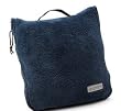 Columbia Microfiber Fleece Pillow & Throw Combination (Navy Blue)