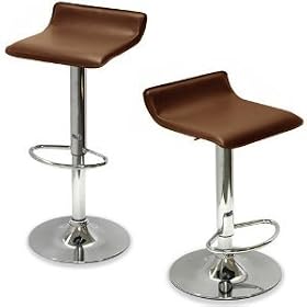 Omega Contemporary Leather Bar Stool - Brown by South Mission