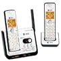 AT&T CL82209 DECT 6.0 Cordless Phone, Black/Silver, 2 Handsets