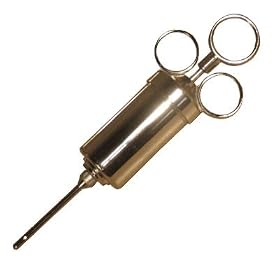 2 oz. Commercial Grade Nickel-Plated Marinade Injector by Weston