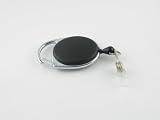 Retracting ID Card/Badge Reel, BLACK, 34 Retractable Nylon Cord, Carabiner Style 316lWJG%2B%2BSL. SL160 Retracting ID Card/Badge Reel, BLACK, 34 Retractable Nylon Cord, Carabiner Style