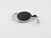 Retracting ID Card/Badge Reel, BLACK, 34'' Retractable Nylon Cord, Carabiner Style (Sold Individually)