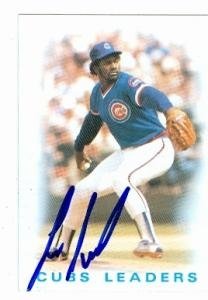 Lee Smith Autographed/Hand Signed Baseball Card (Chicago Cubs) 1986 Topps #636