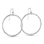 Sterling Silver 30MM Twisted Designer Hoop Earrings