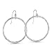 Sterling Silver 30MM Twisted Designer Hoop Earrings