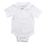 Rabbit Skins Infant 5.5 oz. Platinum Sport Shirt Creeper. RS4601 - NEWBORN - White