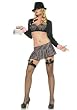 3PC Mafia Girl Sexy Holiday Party Costume