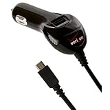 Verizon Wireless Micro-USB Car Charger for HTC Droid Incredible BlackBerry Curve 8530 Storm 9530 Storm 2 9550 Tour 9630 Bold 9700 9650 LG Cosmos enV Touch Chocolate Touch Kin One Kin Two Motorola Droid Devour
