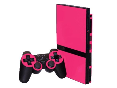 PlayStation 2 Slim (PS2 Slim) Skin - NEW - PARTY PINK system