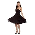 Astrapahl, Sehr festliches Cocktailkleid, knielang, Farbe braun